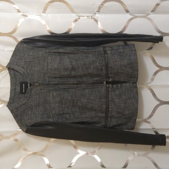 Dkny Jackets & Blazers - DKNY Women's Jacket with Pleather Sleeves